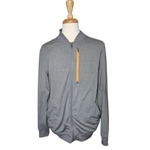 Lululemon Men's XL Gray Zip Jacket Reflective Athleisure Techwear Running